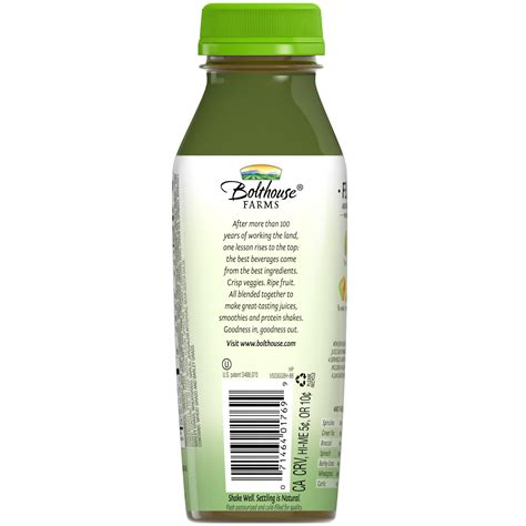 Bolthouse Farms Green Goodness Fruit And Vegetable Juice 11 Oz Home