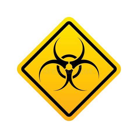 Biohazard Yellow Graphic Sign Stock Vector Illustration Of Chemical
