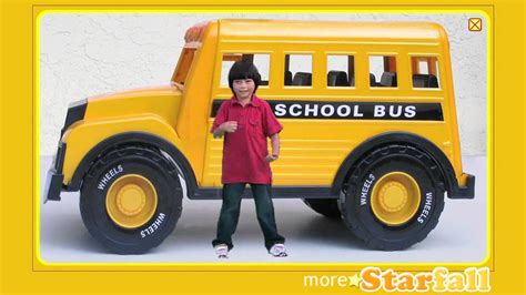Wheels On The Bus A Starfall™ Movie From Youtube