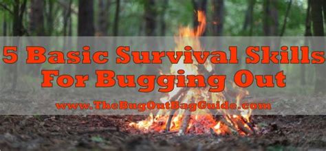 Basic Survival Skills The Bug Out Bag Guide