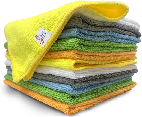 12 Pack Microfiber Cloths 15 X 12 Inch Cleaning Supplies