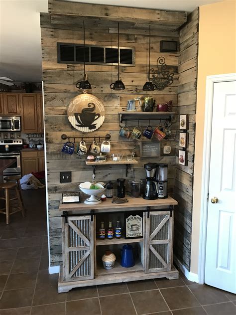 Just like other coffee bar ideas, paying attention to small details will make a huge difference. Coffee Bar Ideas | Coffee bar home, Bars for home, Diy ...