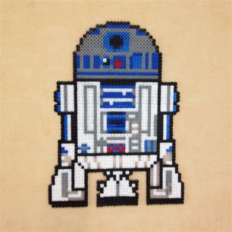 R2d2 Star Wars Hama Perler Beads By Lauro Espinosa Val Perler Beads