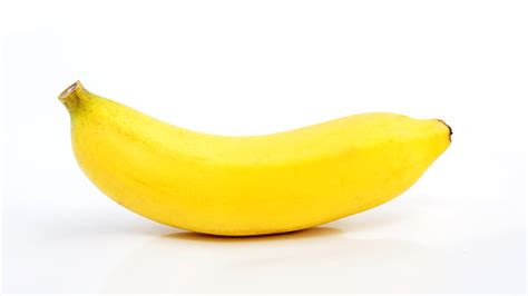 Fresh Yellow Banana On White Background Stock Photo Download Image