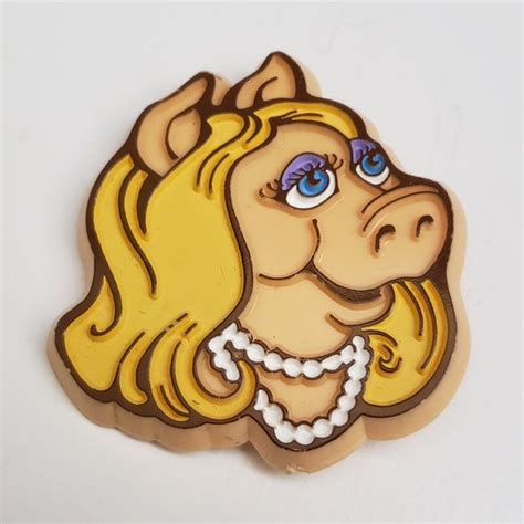 Vintage Miss Piggy Jim Henson Muppets 1979 Pin Brooch Pinback Etsy