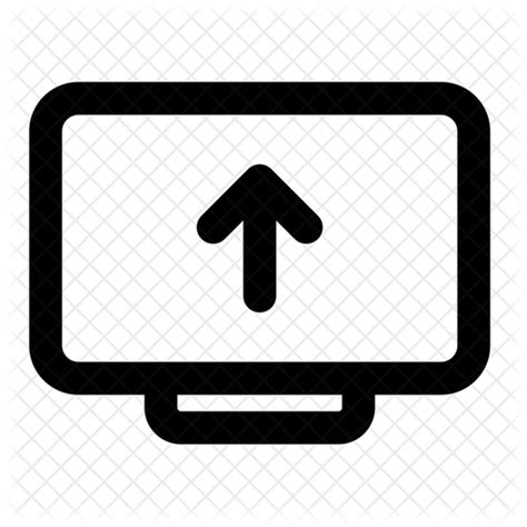 Screen Share Icon Download In Line Style