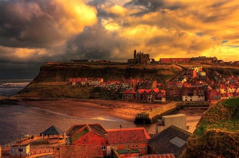 Whitby North Yorkshire Across The Harbour Whitby North Yorkshire