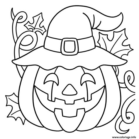 Coloriage Citrouille Maternelle Halloween Pour Petit