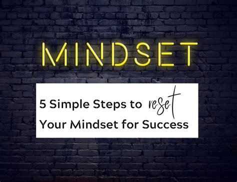 5 Simple Steps To Reset Your Mindset For Success In 2023 ⋆ Joyce Layman