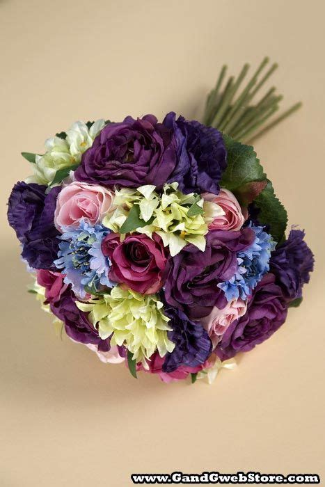 Purple And Blue Bouquet Magenta Wedding Wedding Bouquets Wedding
