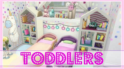 The Sims 4 Twin Girl Toddlers Dream Bedroom Speed Build No Cc