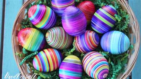 Egg Mazing Striped Easter Eggs Youtube
