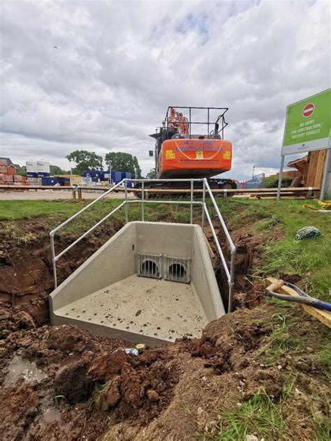 Headwalls In Attenuation Ponds Althon Esi External Works