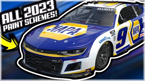 All 2023 Nascar Paint Schemes January Updated Youtube