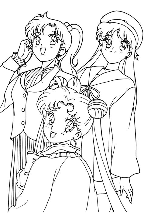 Sailor Moon Coloring Pages Coloring Pages For Girls Cute Coloring