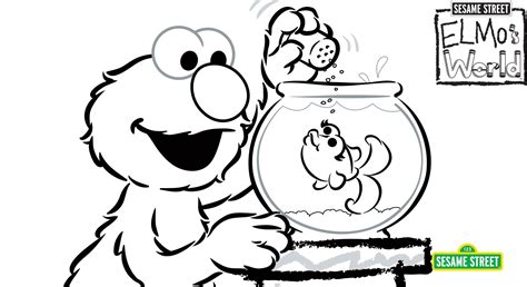 Elmo Sesame Street Coloring Pages