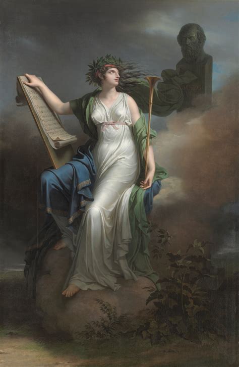 Calliope Muse Of Epic Poetry Painted By Charles Meynier C 1768 1832