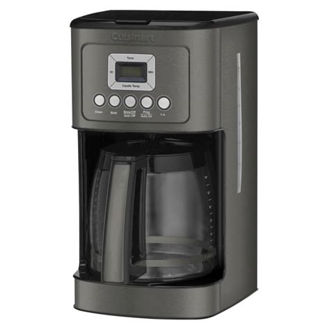 With adjustable brew strength, this cuisinart programmable coffee maker makes sure you always have the perfect cup of coffee. Cuisinart PerfecTemp 14-Cup Black Programmable Coffee ...