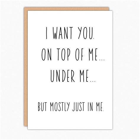 Naughty Cards For Valentines Day Im Horny Card Dirty Etsy