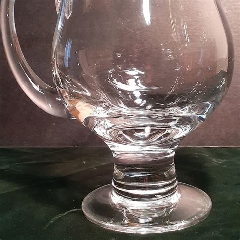 Footed Glass Pitcher Etsy