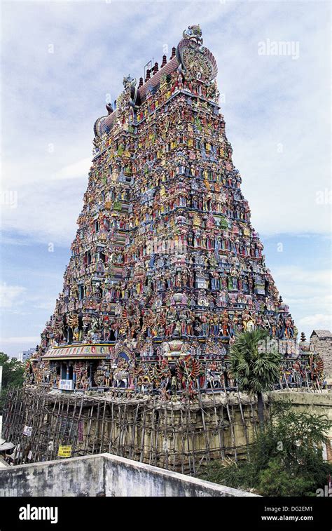 Sri Meenakshi Amman Temple Madurai Tamil Nadu India Stock Photo Alamy