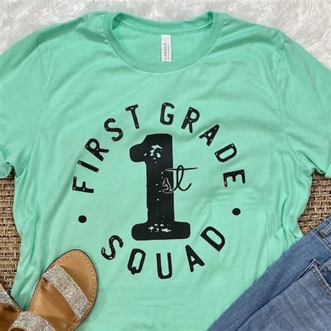 1st Grade Squad Shirt First Grade Squad Shirt First Grade Etsy