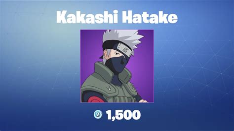 Kakashi Hatake Fortnite Outfitskin Youtube