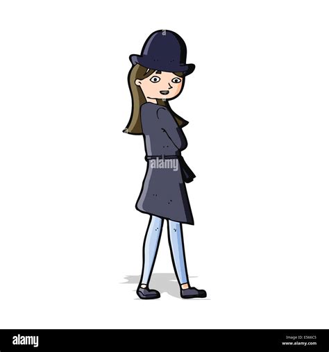 Cartoon Female Spy Stock Vector Image And Art Alamy