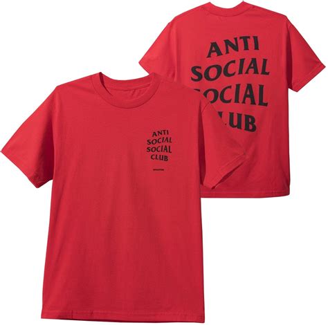 Auth Anti Social Social Club Assc Logo Kkoch Flower Black Tee Shirt In
