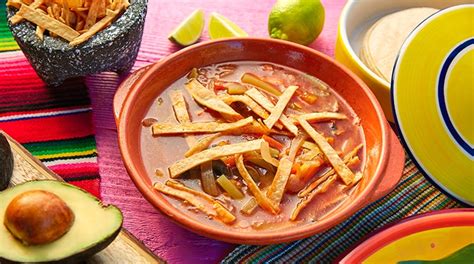 Sopa De Tortilla Mexicana • Receta De Comida Típica En Casa • Tu Hogar Perú
