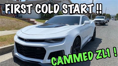 First Cold Start In My Cammed 2018 Camro Zl1 Insane Youtube