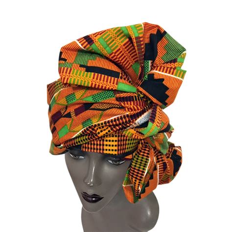 Authentic African Wax Print Fabric Head Wrap By Boutique Africa The Black Art Depot