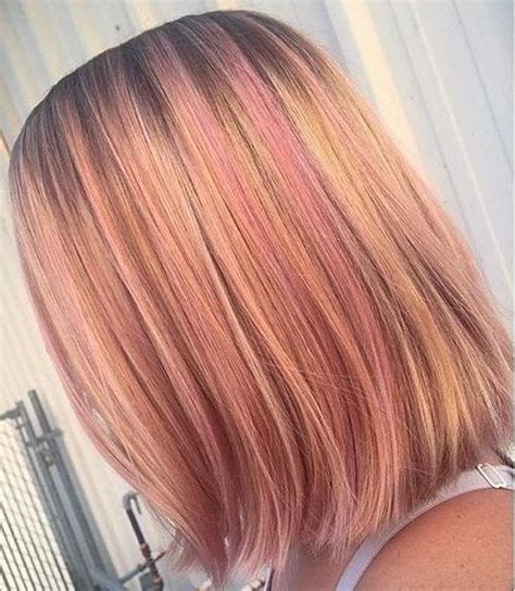 30 Beautiful Pink Highlights For Summer Hair Color Inspirations 2019