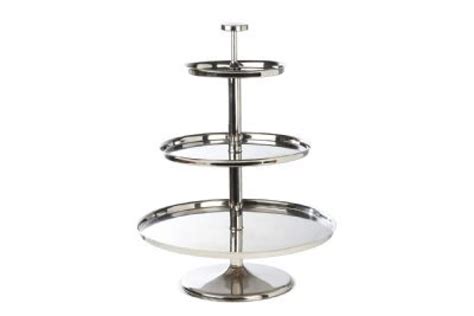3 Tier Stainless Steel Cake Stand Place Settings Event Hire London And Uk