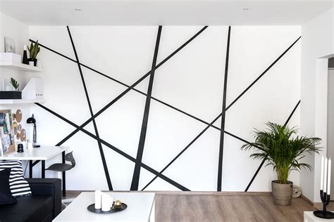 Wall Mural Black And White Geometric Abstract Wall Decor Design