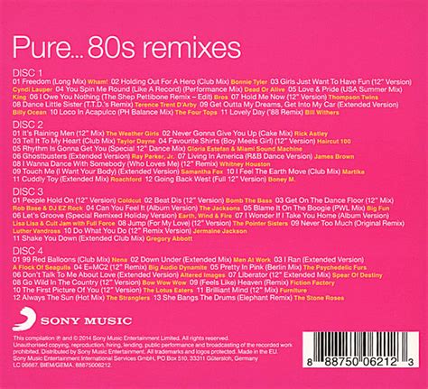 Pure 80s Remixes 4 Cd Boxset Berk Plak