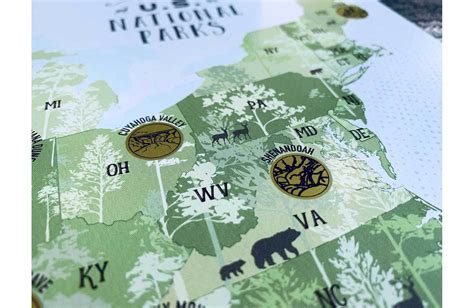Scratch Off Map National Park Poster 12x18 Inches World Vibe Studio