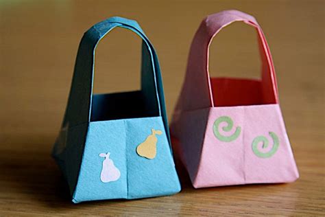 Simple Origami Bag Indesign Art And Craft