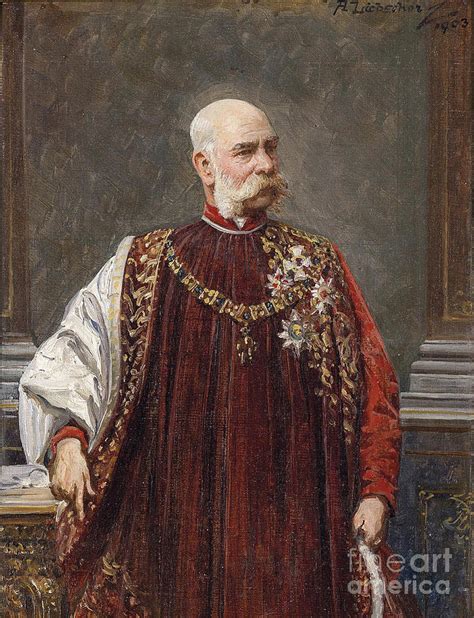 Portrait Of Franz Joseph I Of Austria Drawing By Heritage Images Fine