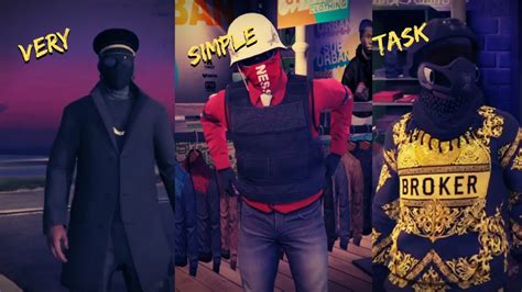 3 Very Simple Outfits For Tryhards Gta Online Youtube