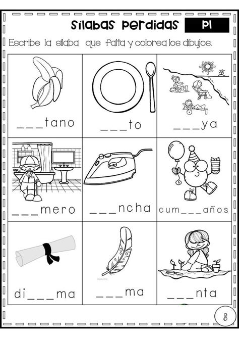 Cuaderno De SÍlabas Trabadas Para Lectoescritura Imagenes Educativas