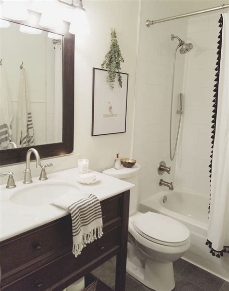 Taking the tile all the way up to the ceiling will make the room appear taller. Small bathroom updates | Update small bathroom, Bathroom ...