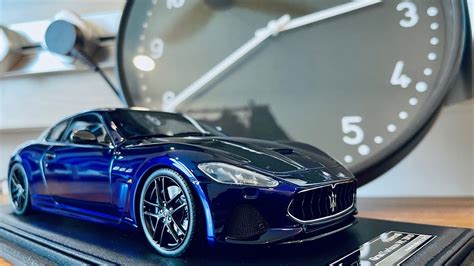 Motorhelix Maserati Granturismo Mc Blue Scale Unboxing Youtube