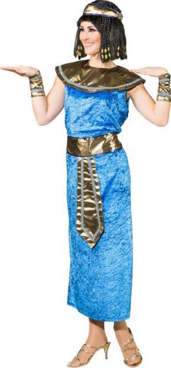ladies blue egyptian queen fancy dress costume fancy me limited