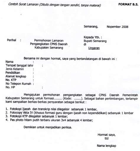 Maybe you would like to learn more about one of these? 10 Contoh Surat Lamaran Kerja CPNS - ben jobs