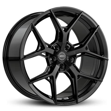 Gt Form Torque Gloss Black 20x10 5x120 Wheel Wheel Cnc Wheels