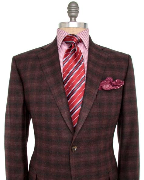 Burgundy Plaid Sportcoat Mens Outfits Mens Fashion Classic Sportcoat