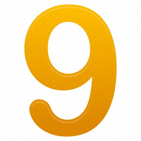 Calculate Math Mathematics Nine Number Numbers Yellow Icon