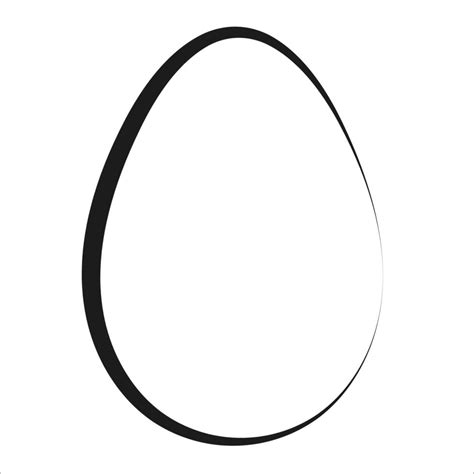 Egg Shape Icon Easter Egg Silhouette Vector Outline 20717473 Vector