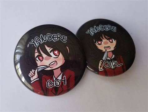 Silly Anime Buttons Etsy
